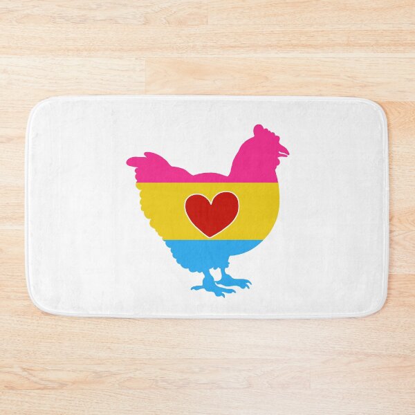 Item preview, Chicken Lover - LGBTQ Pansexual Flag Heart 02 White designed and sold by Puddmuppy.