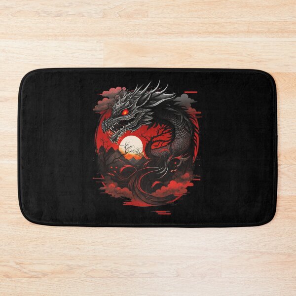 Item preview, chines yin yan black dragon designed and sold by merorangampo77.