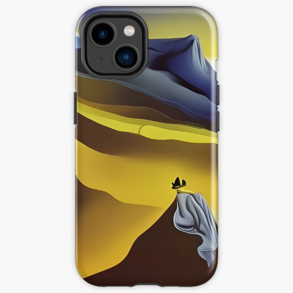 Mountain peaks sleep in the darkness of the night.  Quiet valleys are full of fresh haze iPhone Tough Case