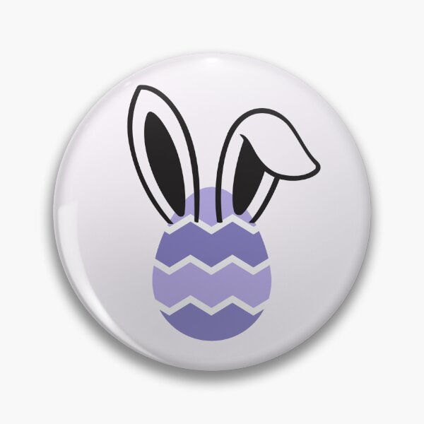 Item preview, Easter: Purple Egg With Black Bunny Ears  designed and sold by TaraTs.