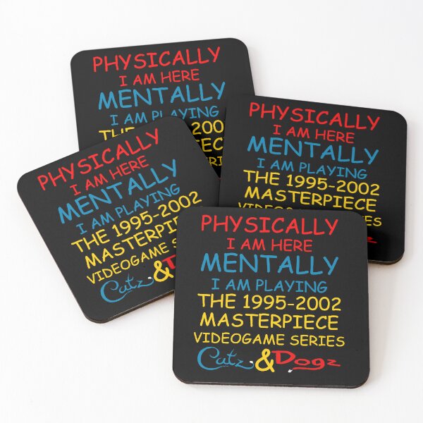 Item preview, Physically I Am Here Mentally I Am Playing Petz designed and sold by MajesticMule.