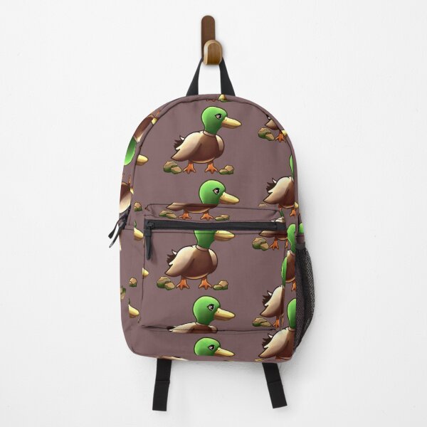Item preview, duck taking a little walk in the park after eating his lunch. designed and sold by kitsuneins.
