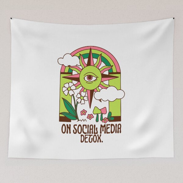 Item preview, Retro Social Media Detox-Mental Health Social Media Break designed and sold by Tamas Das.