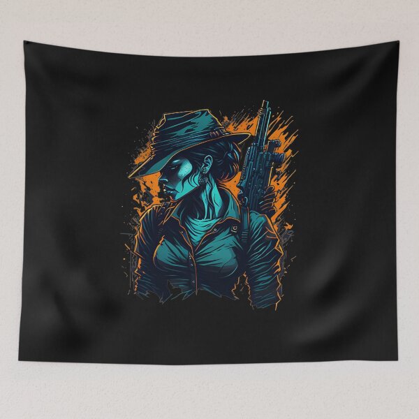Item preview, Capture The Thrill - Female Gun Slinger Collection Our Anime- Gaming Character Design  designed and sold by Chromatic-Art.