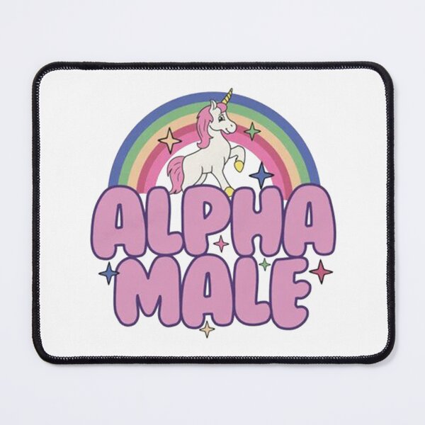 Item preview, Alpha Male Unicorn Rainbow designed and sold by endrymaraya.