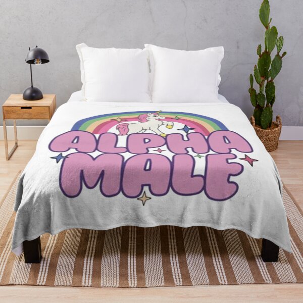 Item preview, Alpha Male Unicorn Rainbow designed and sold by endrymaraya.
