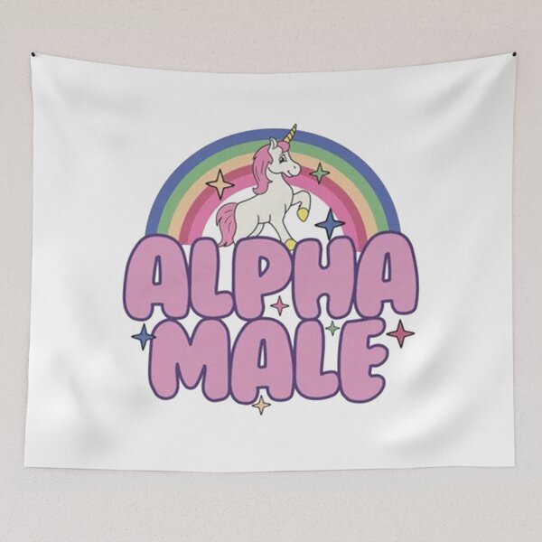 Item preview, Alpha Male Unicorn Rainbow designed and sold by endrymaraya.