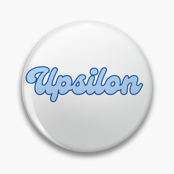 Item preview, sky blue upsilon designed and sold by BlossomLane.