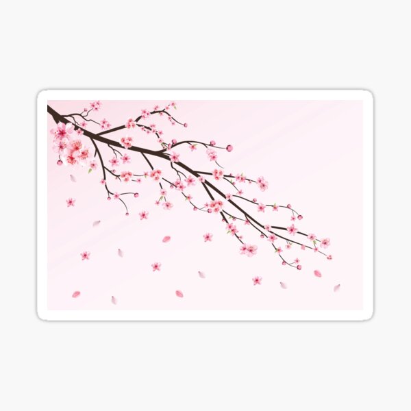 Cherry Blossom Time - Love the Spring! Sticker