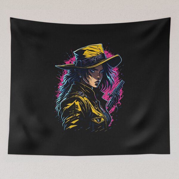 Item preview, Step Into The Wild West II - Female Futuristic Gun Slinger Collection Our Anime- Gaming Character Design  designed and sold by Chromatic-Art.