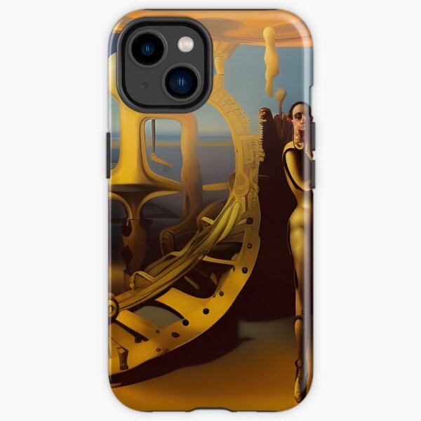 Mountain peaks sleep in the darkness of the night.  Quiet valleys are full of fresh haze iPhone Tough Case