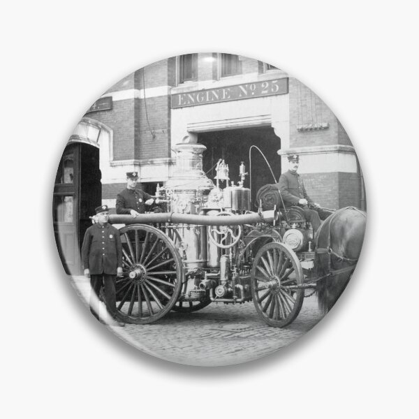 Item preview, 1895 Boston Fire Department, Engine Company 25, Fort Hill Square designed and sold by retrophotoworks.