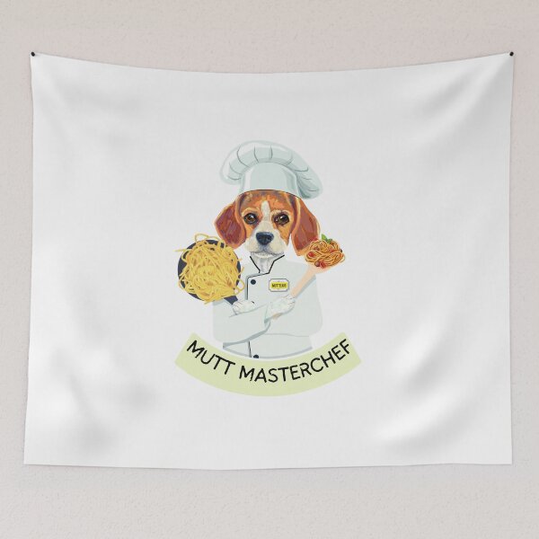 Item preview, Funny Beagle Italian Spaghetti Chef Mutt, Masterchef. designed and sold by PixelPizzazz.