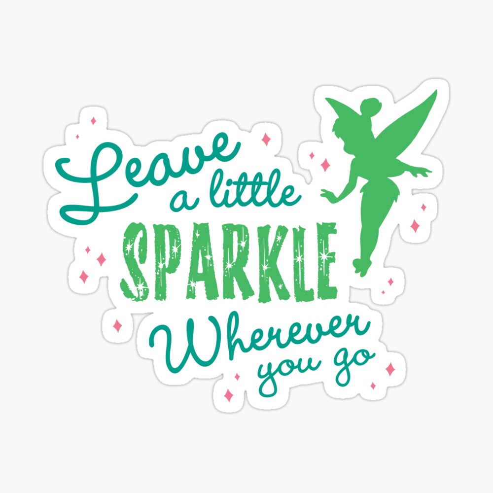 Leave a Little Sparkle Wherever You Go Cotton Canvas Tote Bag