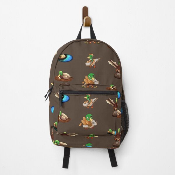 Item preview, 6 designs of ducks in different poses and activities: swimming, camping, taking care of eggs, buying bread, about to fly, walking funny illustrations, colorful design. designed and sold by kitsuneins.