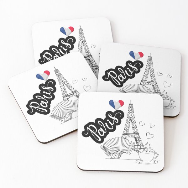 Item preview, Paris! Tour Eiffel sticker with France flag heart designed and sold by Pandety.