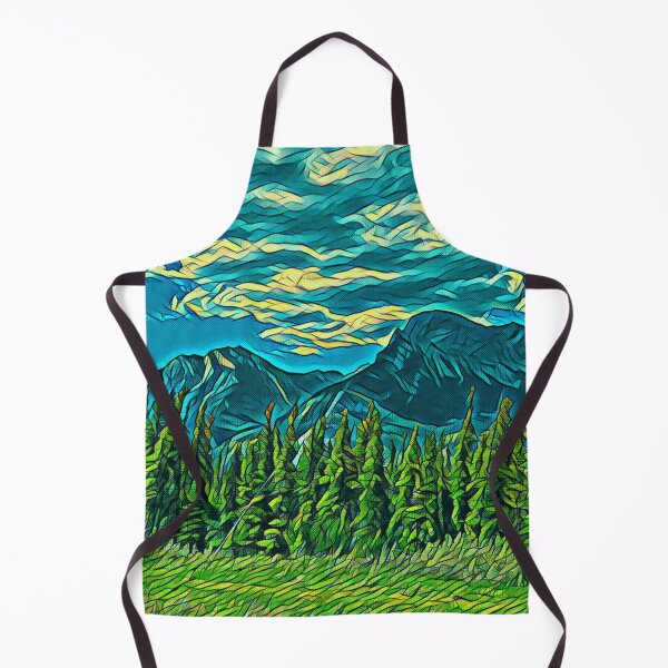 Item preview, Mother Nature mountains & trees deco art designed and sold by MamaCsTees.