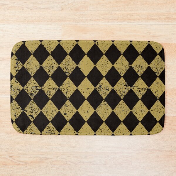 Item preview, Distressed Beige and Black Diamond Checkerboard designed and sold by zibziby.