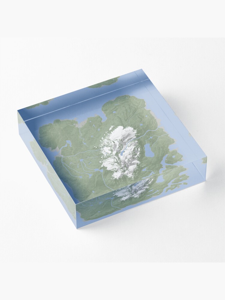 Sons of the Forest Map Acrylic Block for Sale by The Pathfinders