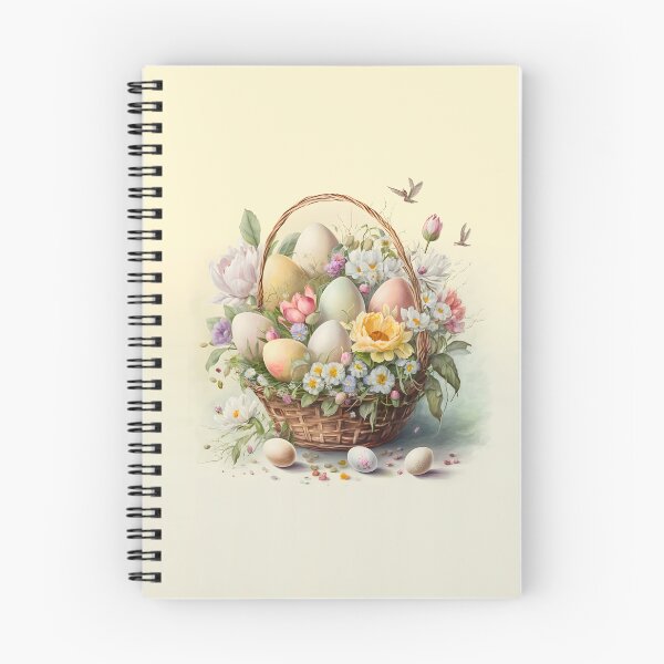 Item preview, Easter basket with colorful Easter eggs designed and sold by AdamPolak.