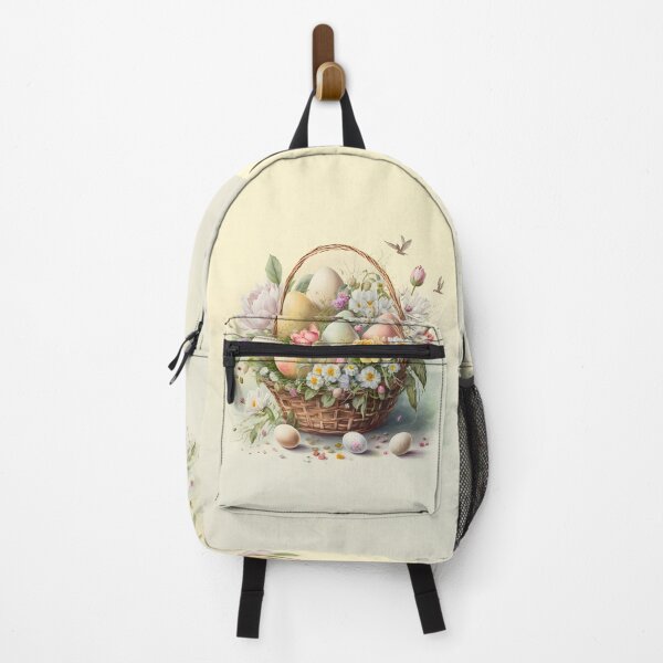 Item preview, Easter basket with colorful Easter eggs designed and sold by AdamPolak.