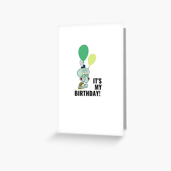 Item preview, Squidward - SpongeBob - It's My Birthday! designed and sold by Mazagan-Shop.