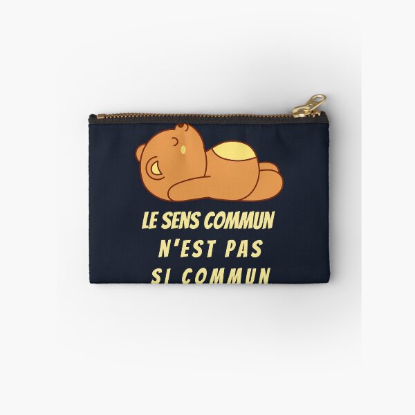 Item preview, Cute bear with Voltaire quote: Le sens commun n'est pas si commun designed and sold by artbleed.