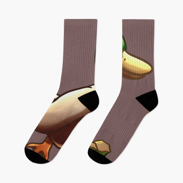 Item preview, duck taking a little walk in the park after eating his lunch. designed and sold by kitsuneins.