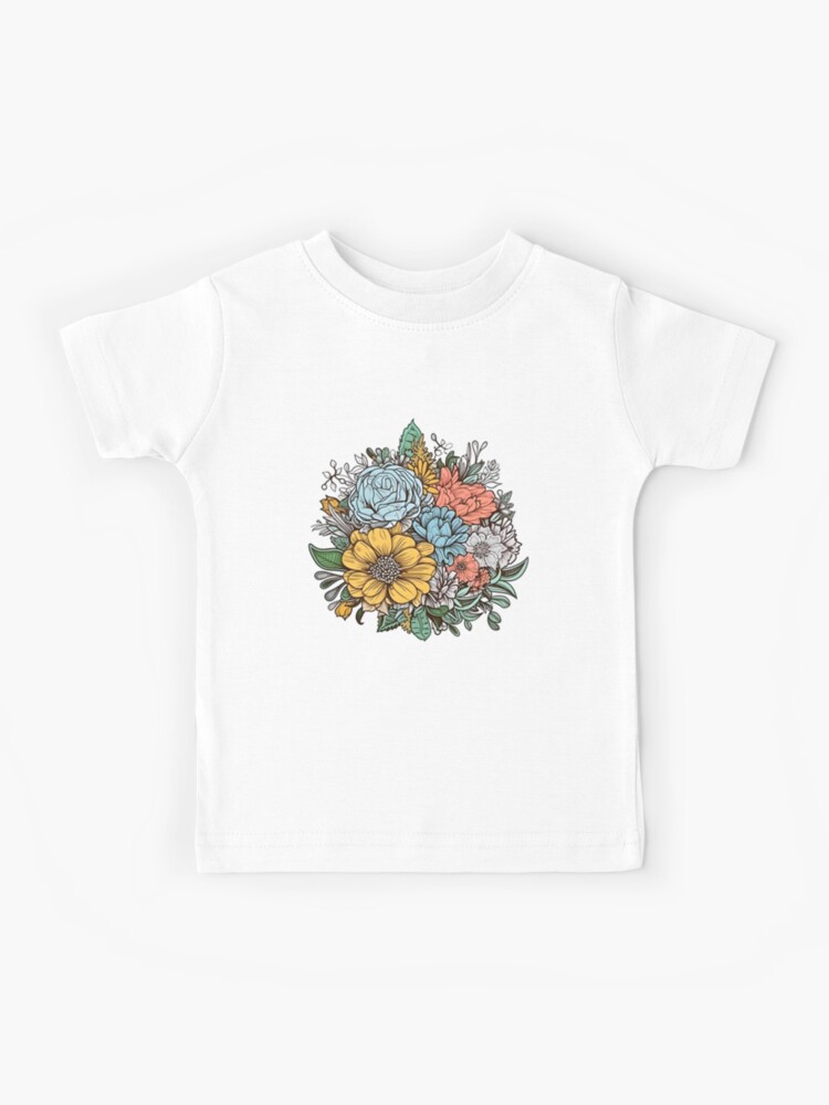 ◆LETERIE◆ VINTAGE FLOWER RIBBON TSHIRT_WHITE Foxtrot Tango Delta Flower Vintage Retro Women Women T-shirt