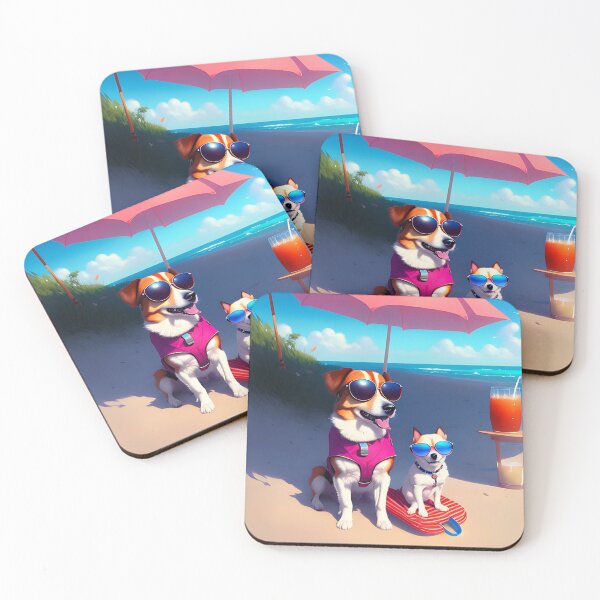 Item preview, Sandy Paws: A Playful Dog on the Beach designed and sold by sweetiejojo.