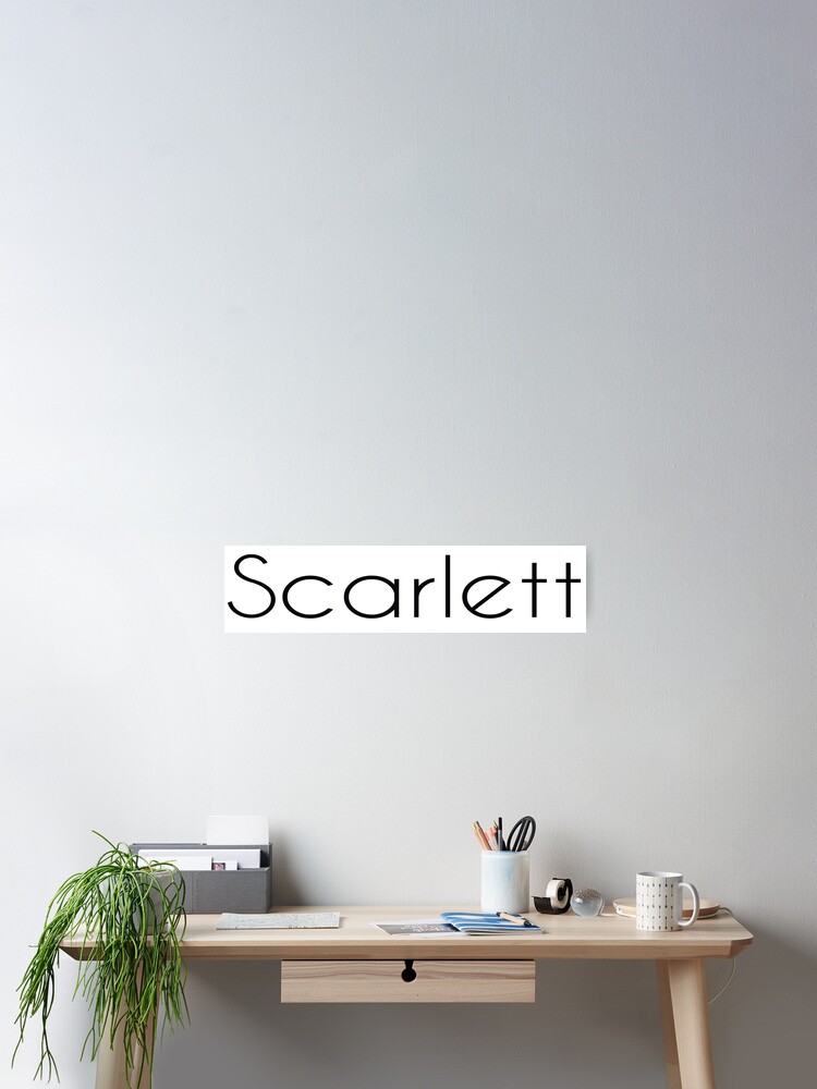 Thumbnail 2 of 3, Poster, Scarlett designed and sold by ProjectX23.