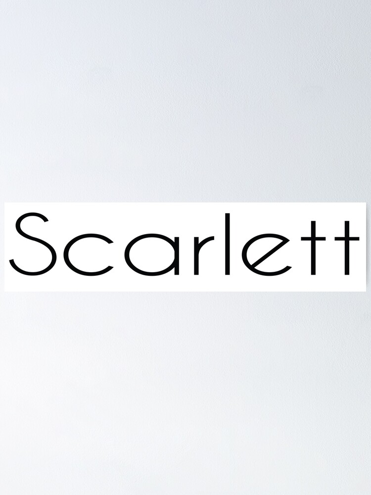 Thumbnail 1 of 3, Poster, Scarlett designed and sold by ProjectX23.