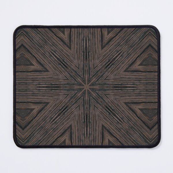Item preview, Rough Rustic Weathered wood Texture Kaleidoscope Pattern 6 designed and sold by Swabcraft.