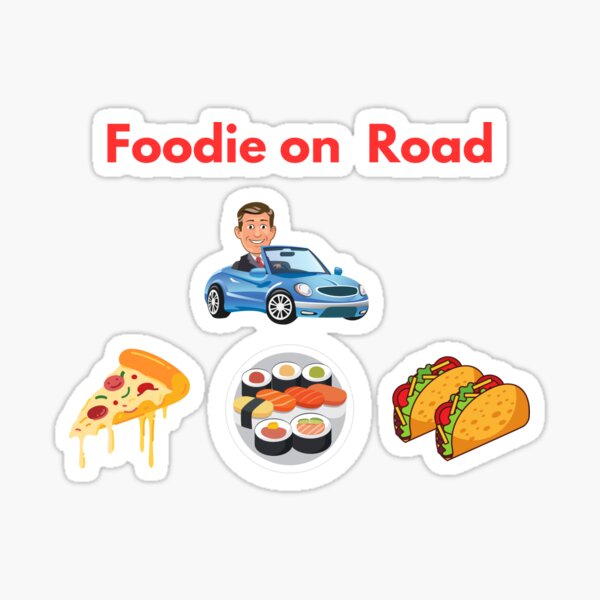 Foodie on the Road Sticker