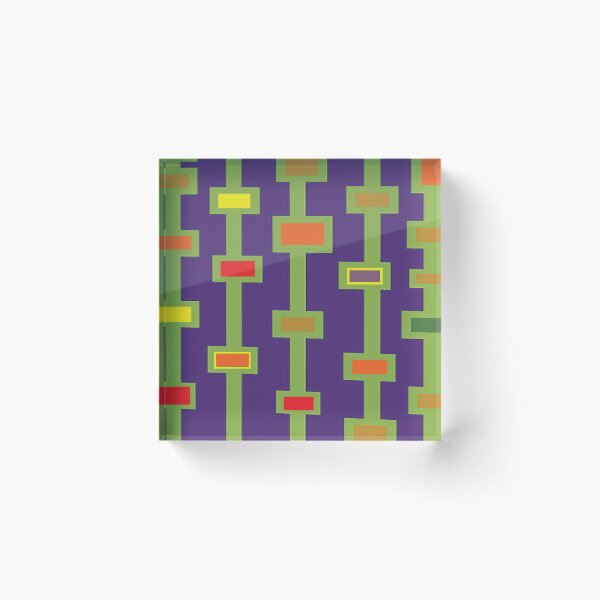 Aperçu de l'œuvre Rectangles funky créée et vendue par CrazyCraftLady.