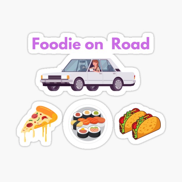 Foodie on the Road Sticker