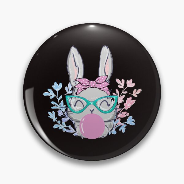 Artikelvorschau, Süßer Hase mit Leopardenbrille Bubblegum Ostertag entworfen und verkauft von Christmas222.