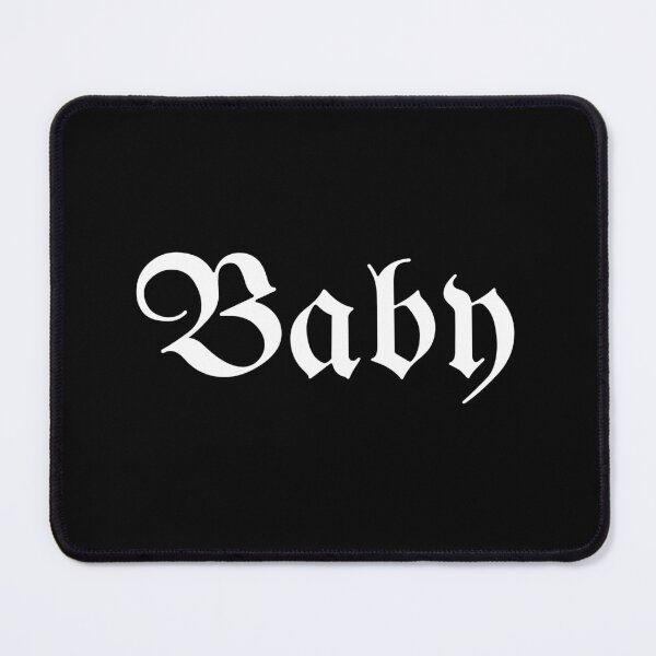 Item preview, "Baby" Gothic Blackletter Design designed and sold by hellbentdesigns.