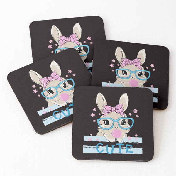 Item preview, Cute Bunny With Leopard Glasses Bubblegum Easter Day designed and sold by Christmas222.