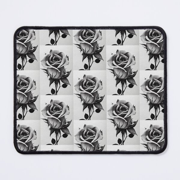 Item preview, Black and White Illustration of a Rose designed and sold by preston181.