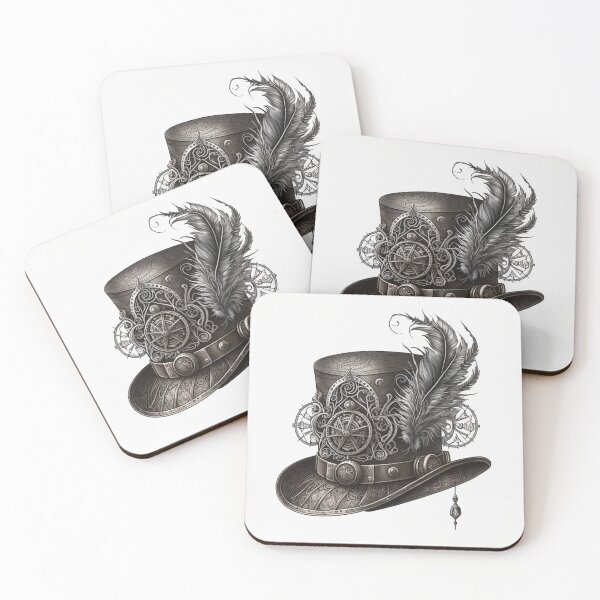 Item preview, Steampunk Tophat - Sticker and T-Shirt Design designed and sold by MindAsylum.