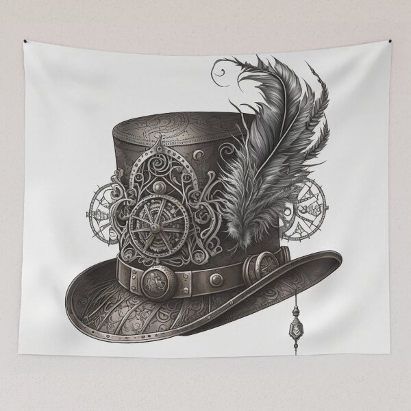 Item preview, Steampunk Tophat - Sticker and T-Shirt Design designed and sold by MindAsylum.