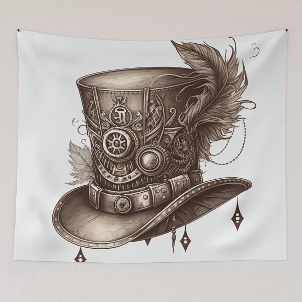 Item preview, Steampunk Tophat #2 - Sticker and T-Shirt Design designed and sold by MindAsylum.