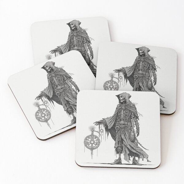 Item preview, Steampunk Reaper #3 - Sticker and T-Shirt Design designed and sold by MindAsylum.