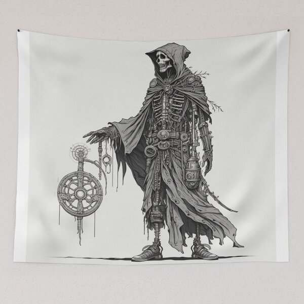 Item preview, Steampunk Reaper #3 - Sticker and T-Shirt Design designed and sold by MindAsylum.