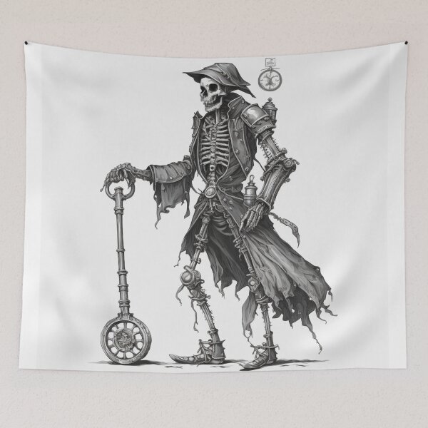 Item preview, Steampunk Reaper #4 - Sticker and T-Shirt Design designed and sold by MindAsylum.