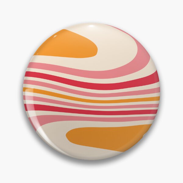 Item preview, Sixties Swirly Stripes in Pink, Orange and Red designed and sold by MadfishDesigns.