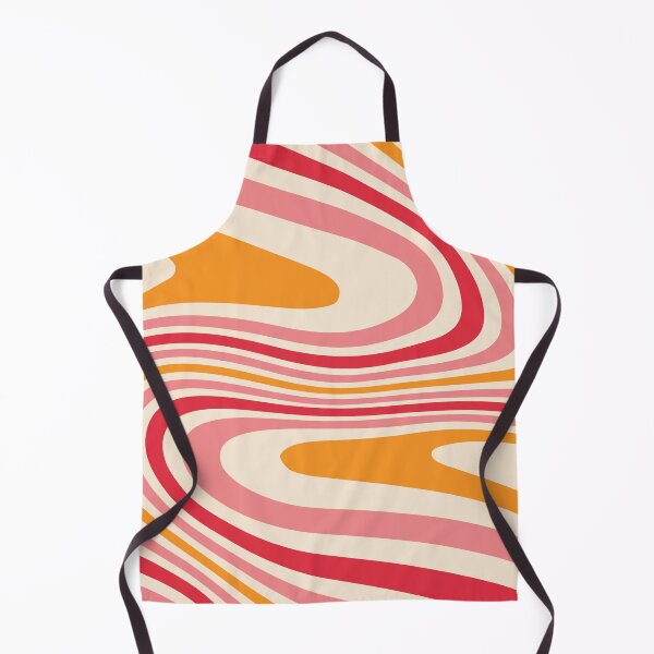 Item preview, Sixties Swirly Stripes in Pink, Orange and Red designed and sold by MadfishDesigns.