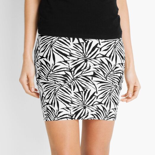 Black and white jungle skirt sale