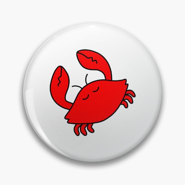 Item preview, Cute Happy Red Crab designed and sold by OrderofOps.